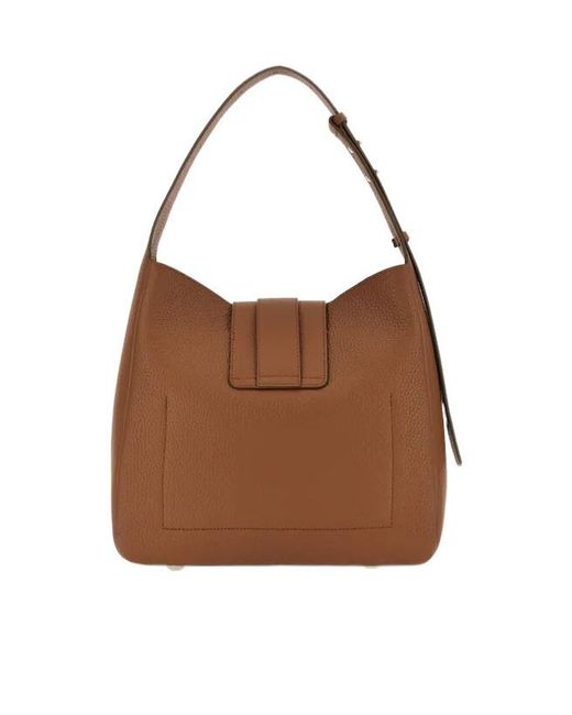 Hogan Brown Trend Hobo Shoulder Bag