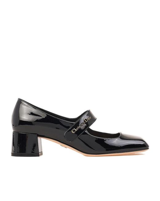 Dior Black Square-Toe High Heels