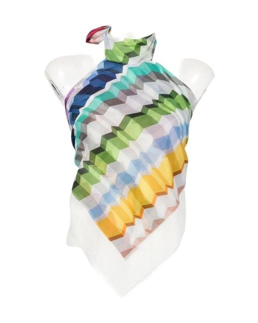 Missoni Blue Sleeveless Printed Top