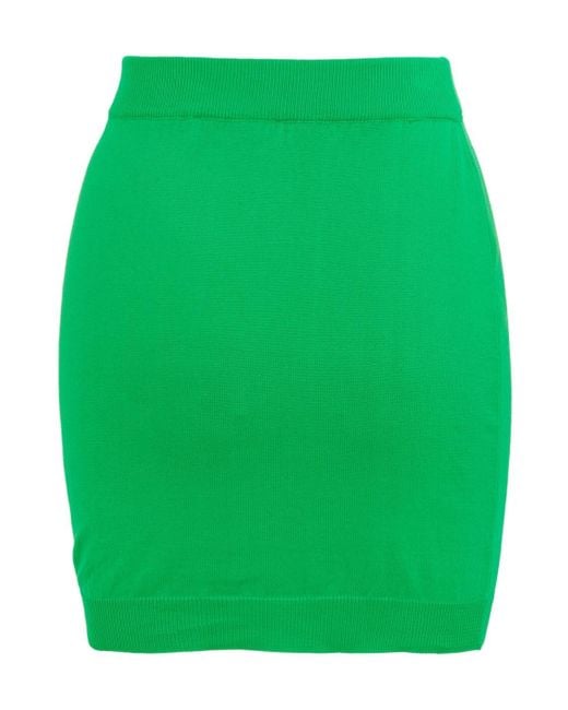 Vivienne Westwood Green Orb Embroidered Mini Skirt