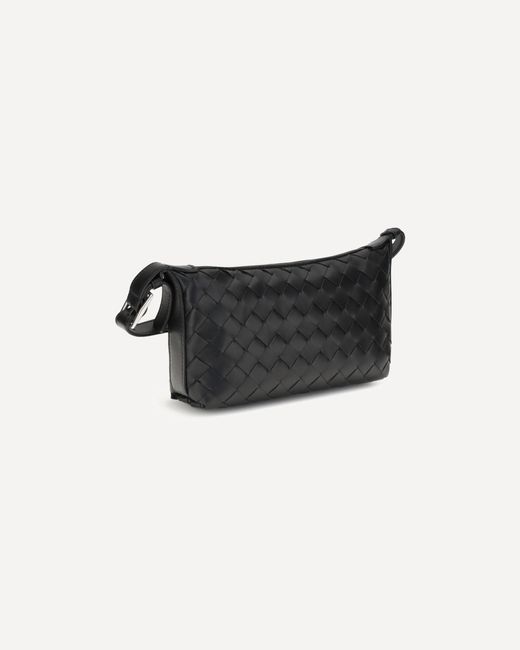 Bottega Veneta Black Traveler Phone Pouch for men
