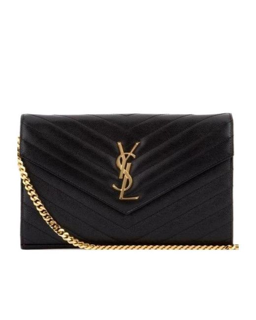 Saint Laurent Black Monogram Wallet