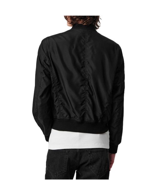 Tom Ford Black Poplin Bomber Jacket for men