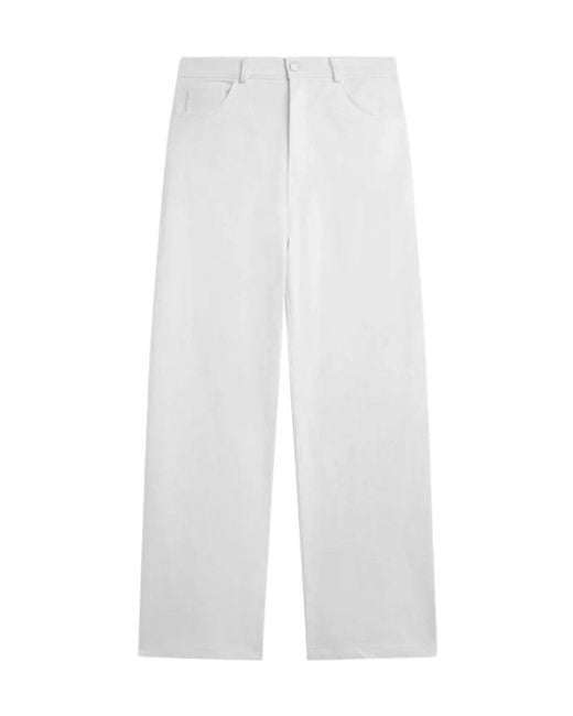 Frankie Shop White Nelton Barrel-Leg Jeans