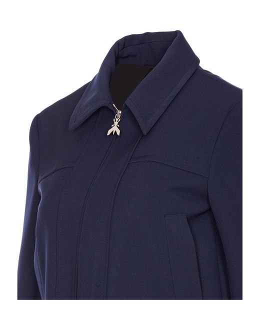 Patrizia Pepe Blue Cropped Jacket
