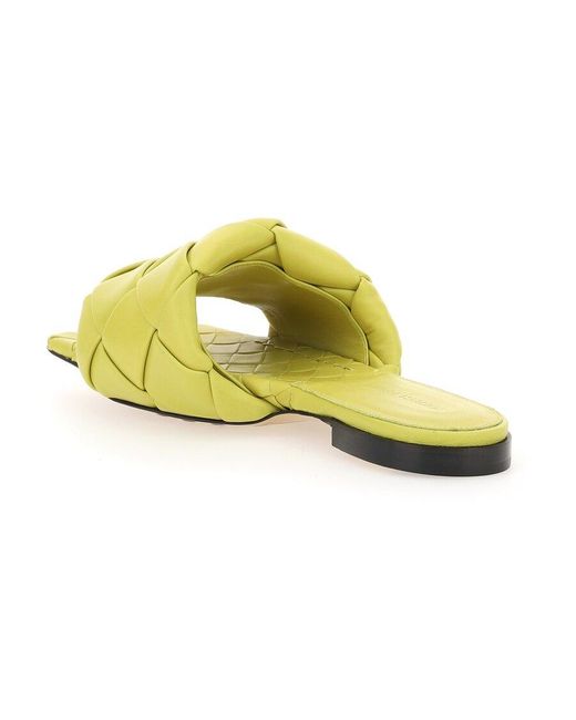 Bottega Veneta Yellow Bv Lido Flat Sandals