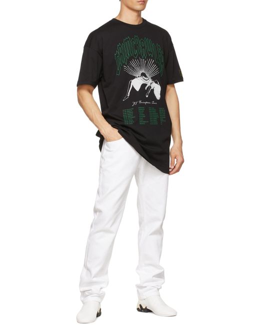 Raf Simons Black Big Profile T-Shirt for men