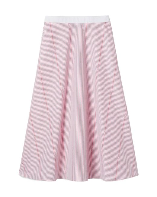 Gucci Pink Cotton Fil Coupé Skirt