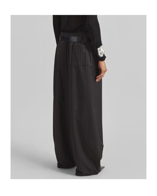 Frankie Shop Black Casual Pants With Elastic Waistband