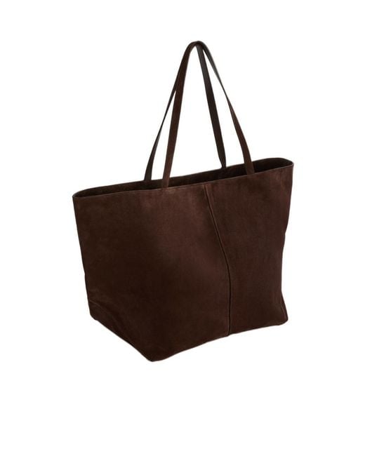 Jil Sander Brown Linea Tote Large