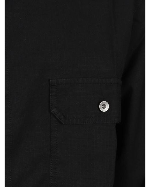 Rick Owens Black Striped Shirt for men