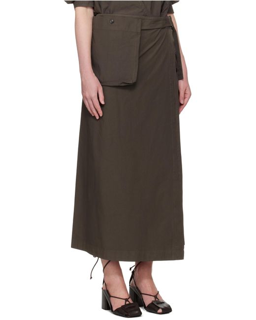 Lemaire Gray Buttoned Skirt