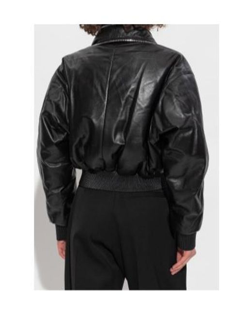 Givenchy Black Shawl Collar Zip-Up Bomber Jacket