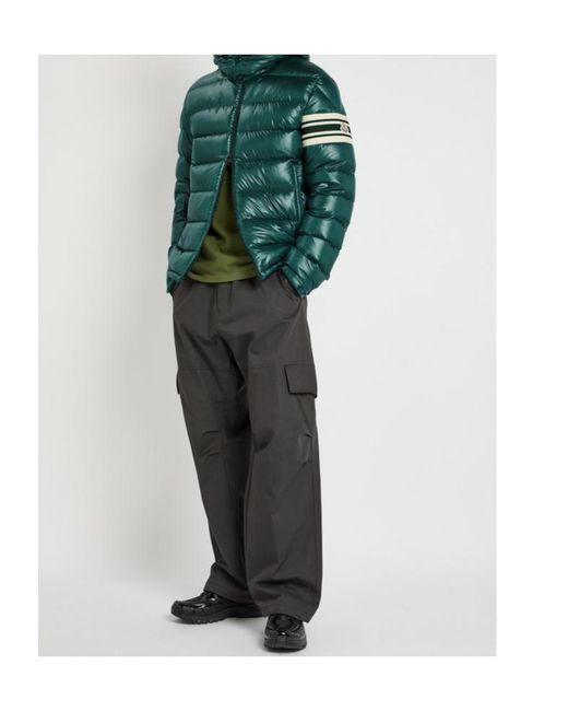 Moncler Green Landre Padded Shell Jacket for men