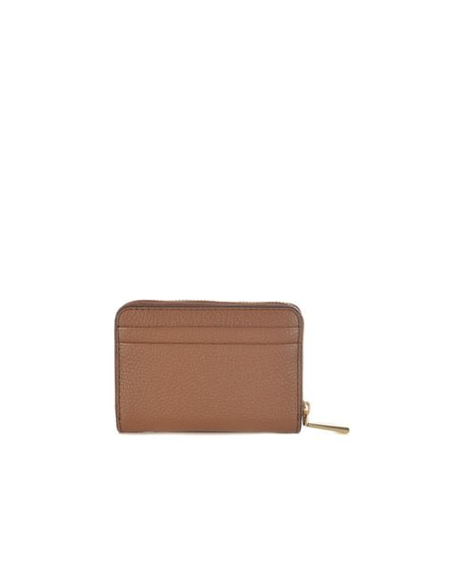 MICHAEL Michael Kors Brown Jet Set Small Card Case