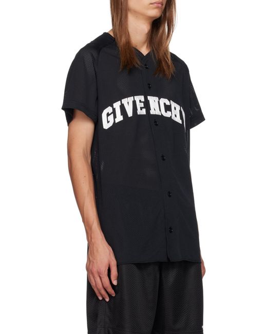 Givenchy Black College Baseball Shirt for men