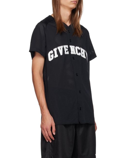 Givenchy Black College Baseball Shirt for men