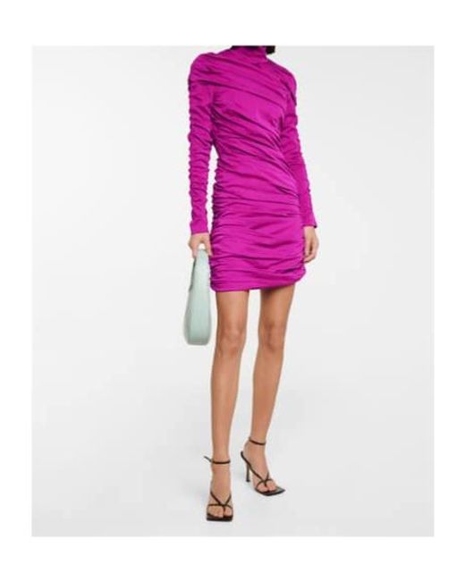 Stella McCartney Pink Faye Ruched Minidress