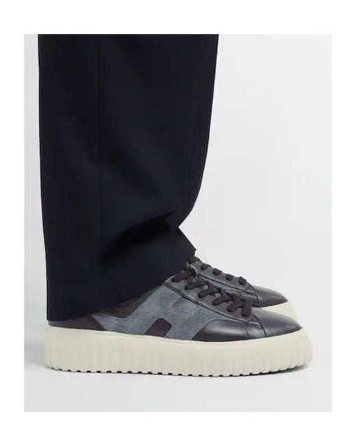 Hogan Blue Sneakers H-Stripes for men