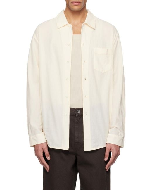 Séfr White Séfr Leo Voile Shirt for men