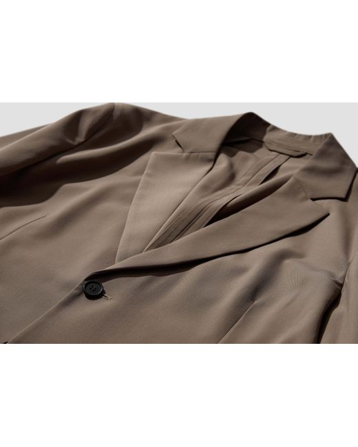Acne Brown Single-Breasted Suit Jacket for men
