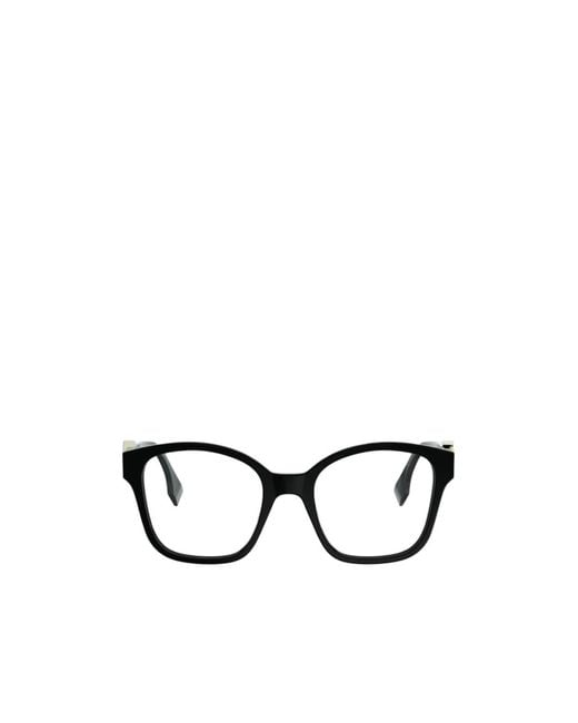 Fendi White Eyewear Square Frame Glasses for men