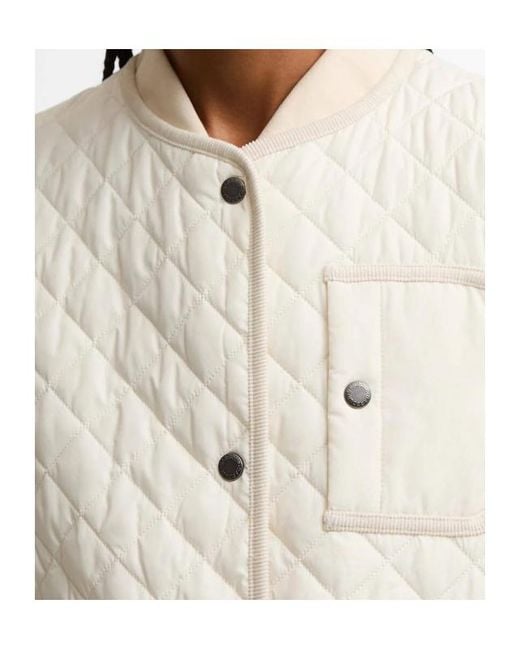 Barbour White Thulby Quilted Gilet
