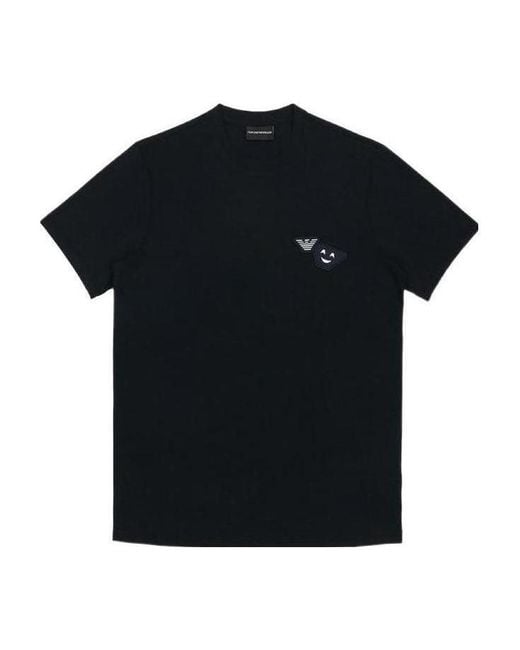 Emporio Armani Black Logo T-Shirt for men
