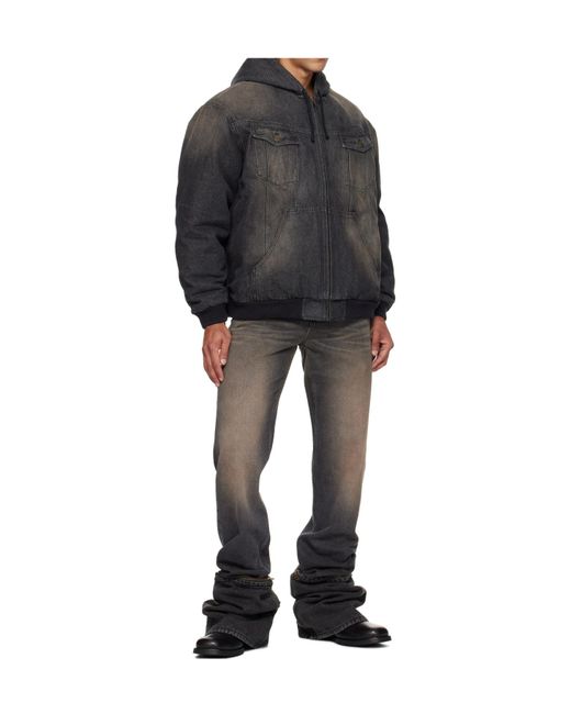 Egonlab Gray Fitted Jeans for men