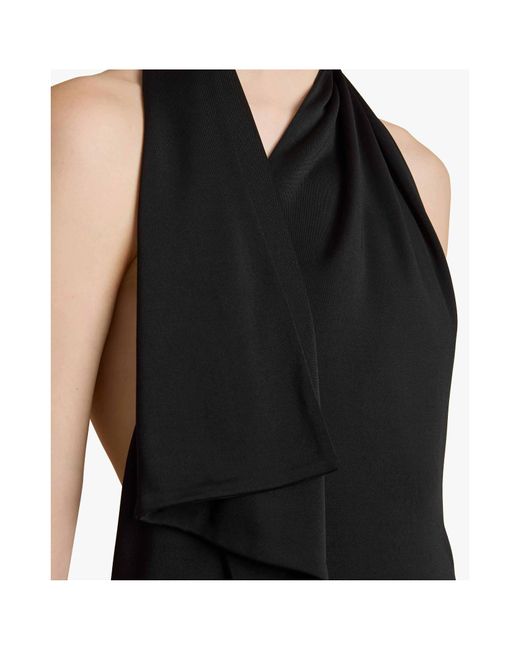 Khaite Black Roza Draped Maxi Dress