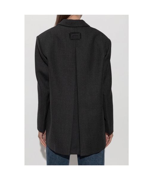 Ganni Black Wool Suiting Blazer