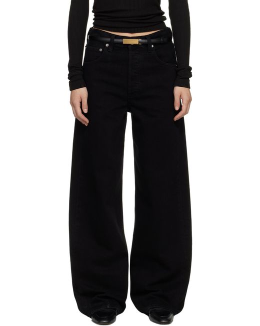 Citizens of Humanity Black Ayla Baggy Mid-Rise Jeans