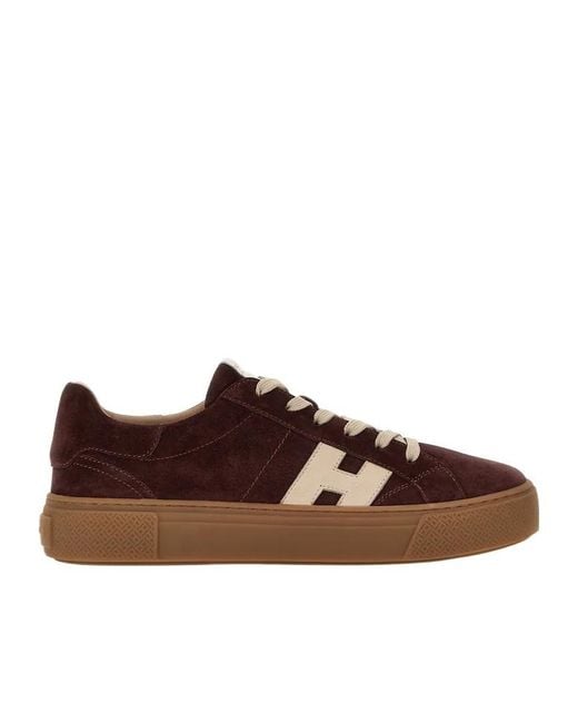 Hogan Brown Crosswind Low-Top Sneakers for men