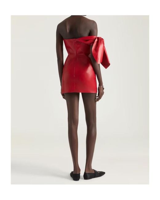 Givenchy Red Knot Strapless Miini Dress