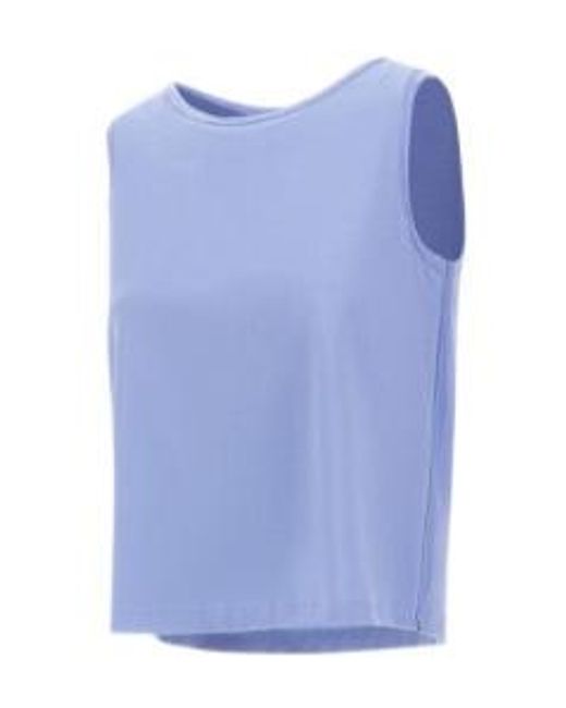 Herno Blue Crewneck Sleeveless Top