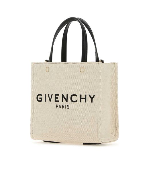 Givenchy Natural Logo-Print Tote Bag