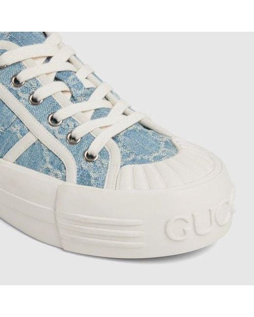 Gucci Blue Chunky Sneaker, Fabric