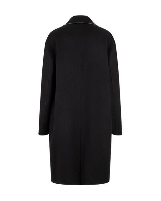 Fabiana Filippi Black Long-Sleeved Coat