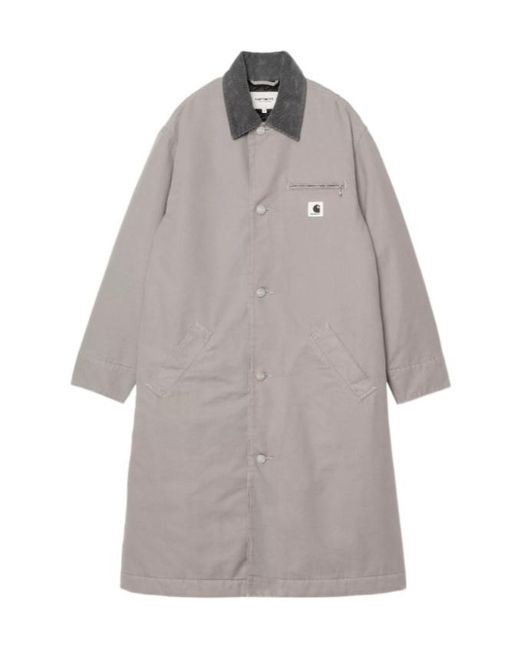 Carhartt Gray Corduroy Quilted Coat