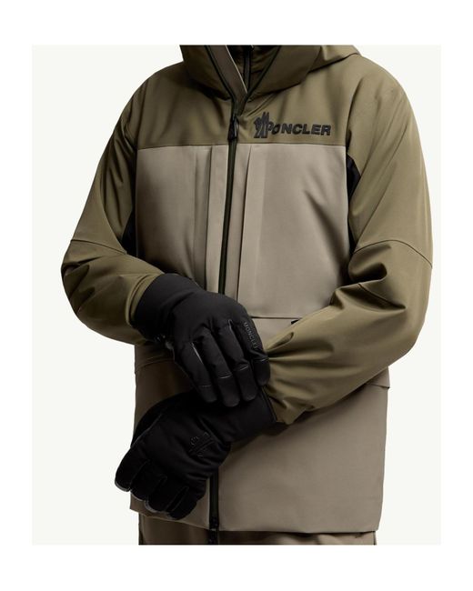 Moncler Black Grenoble Padded Gloves for men