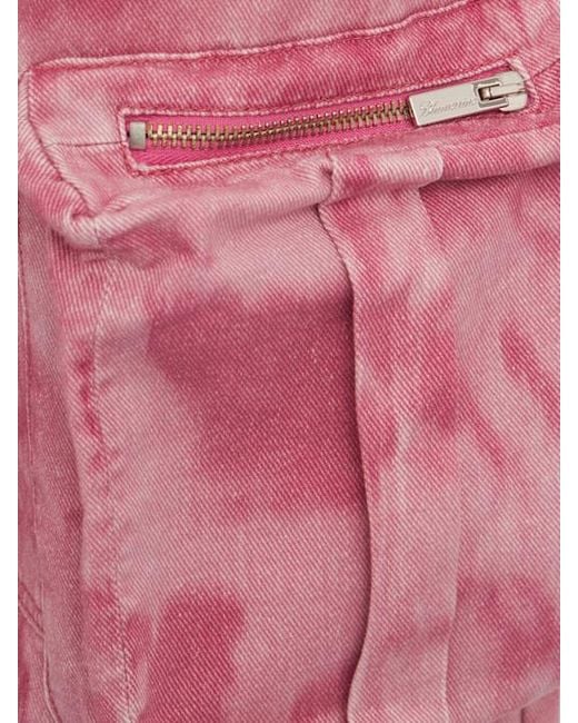 Blumarine Pink Simple Cargo Pants