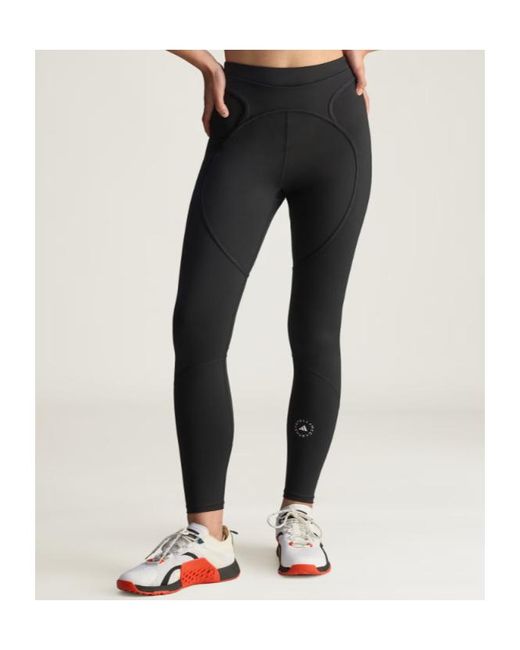Adidas By Stella McCartney Black Panelled Logo Leggings