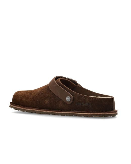 Birkenstock Brown Round-Toe Slippers for men
