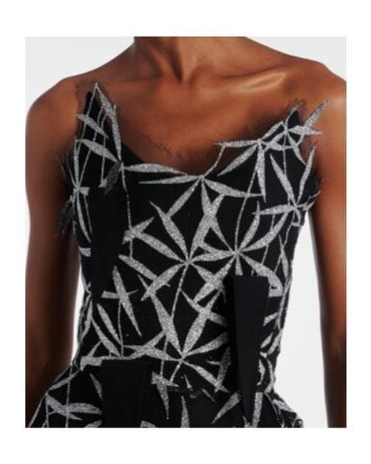Maticevski Black Axis Embellished Gown