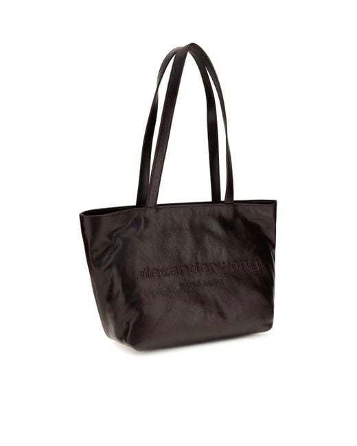 Alexander Wang Black Medium Punch Leather Tote Bag