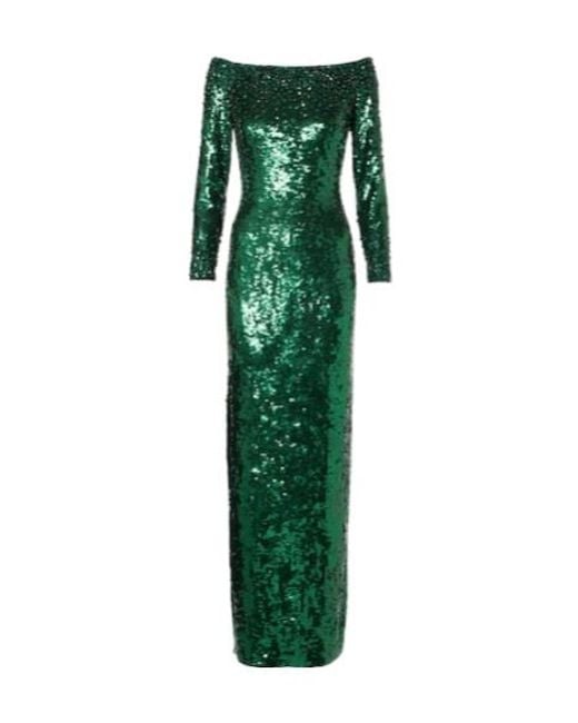 Jenny Packham Green Ballroom Blitz Sequined Gown
