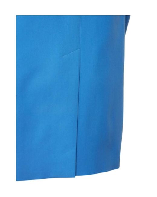 Stella McCartney Blue Large Silhouette Suit Coat