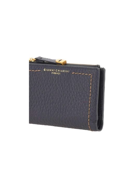 Gianni Chiarini Blue Bubble Compact Wallet