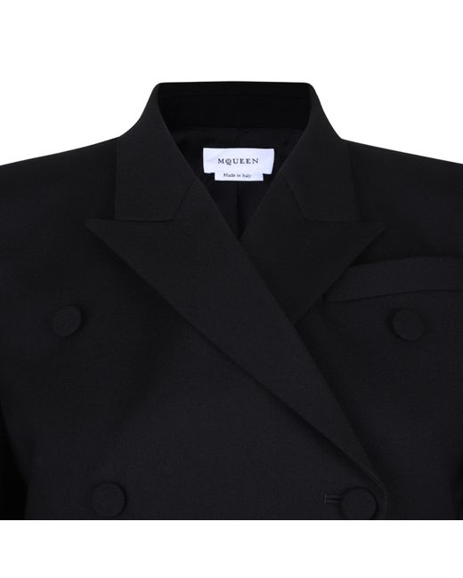 McQueen Blue Double Breasted Blazer