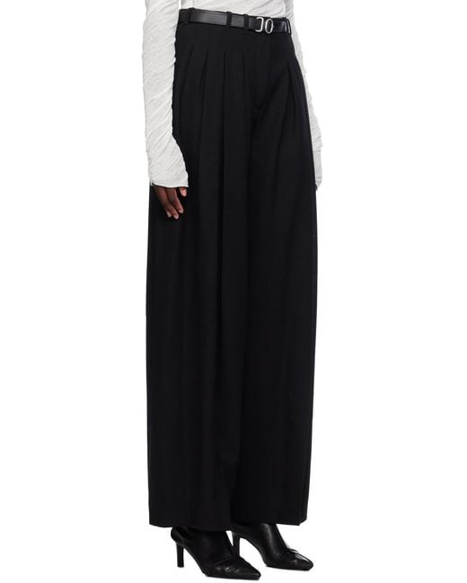 Jil Sander Black Belted Trousers